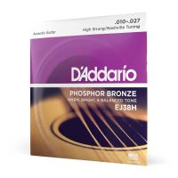 D'Addario EJ38H - cordes bronze phosphoreux High-Strung/Nashville Tuning 10-27
