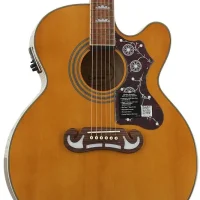 Epiphone Guitare acoustique/électrique J-200 EC Studio (fini Vintage Natural)
