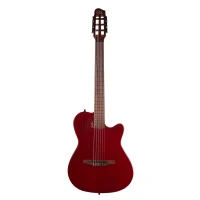 Godin 052394 Multiac Mundial Aztek Red 6 String RH Nylon Acoustic Electric Guitar