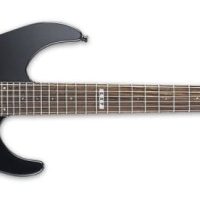 E-II M-II Neck Thru Body Electric Guitar With Case, Black
