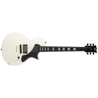 LTD Deluxe Flat Top 6-String Electric Guitar, Olympic White