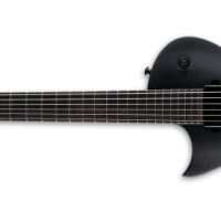 EC-1000 Baritone Left-Handed Electric Guitar, Charcoal Metallic Satin