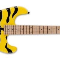 George Lynch Electric Guitar, Yellow W/ Tiger Graphic