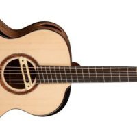 Cut Craft Limited Acoustic / Electric Guitar With Case, Natural Glossy