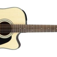 Dreadnought Cutaway Acoustic-Electric Guitar, Natural