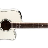 G Series 12-String Dreadnought Acoustic / Electric Guitar With Case, Pearl White