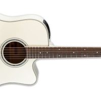 G Series Steel String Dreadnought Acoustic / Electric Guitar, Pearl White