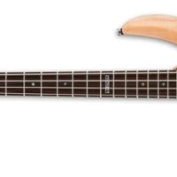 LTD Spalted Maple Natural Satin Left-handed Bass Guitar