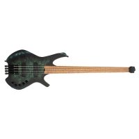 Space 4 Artisan Series Headless 4-String Electric Bass With Bag, Star Dust Green