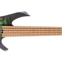 Space 5 Artisan Series Headless 5-String Electric Bass With Bag, Star Dust Green