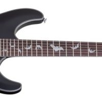 Damien Platinum-6 Electric Guitar w/ Bat Inlays, Satin Black