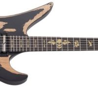 Synyster Gates Custom-S Electric Guitar, Distressed Satin Black