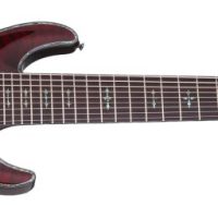 9-String Solid-Body Electric Guitar, Black Cherry