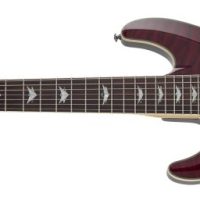 Omen Extreme-7 Left-Handed Electric Guitar, Black Cherry