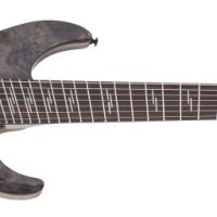 Omen Elite-7 Multiscale 7-String Electric Guitar, Charcoal