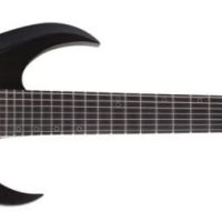 Sunset-7 Triad 7-String Electric Guitar, Gloss Black