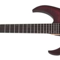 Sunset-6 Extreme Left-Handed Electric Guitar, Satin Charcoal Burst