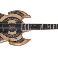 Warhammer FR Norse Dragon Electric Guitar, RawTop