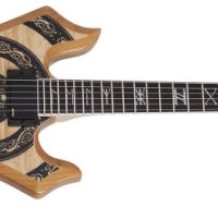 Nomad Norse Dragon Electric Guitar, RawTop