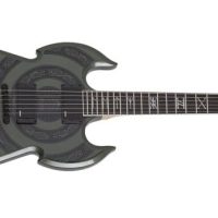 Warhammer NT Norse Dragon Bullseye Electric Guitar, Metallic Green