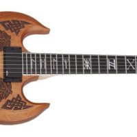 Wylde Audio Barbarian Carveworks Electric Guitar, Natural Satin