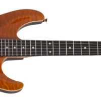 California Classic Electric Guitar With Hardcase, Transparent Amber Tamb