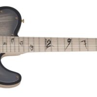 Meegs PT EX Coal Chamber Electric Guitar, Charcoal Burst