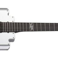Machine Gun Kelly Razor Blade Electric Guitar, Metallic Silver