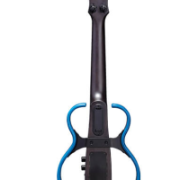 Frame Ukulele With Piezo Pickup & Effects, Flame Maple Blue